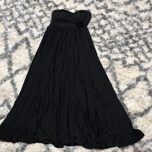 Speechless Classic Black Strapless Gown
